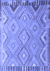 Southwestern Blue Country Rug, con879blu