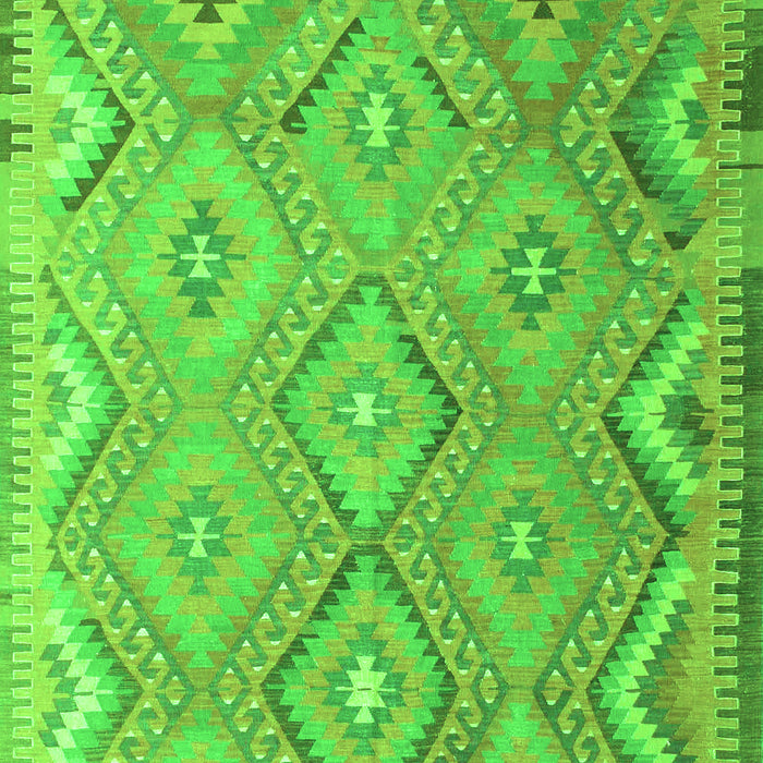 Southwestern Green Country Rug, con879grn