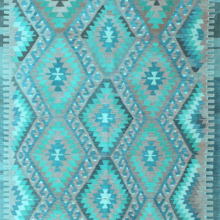 Southwestern Light Blue Country Rug, con879lblu