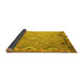 Sideview of Southwestern Yellow Country Rug, con879yw