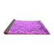 Sideview of Southwestern Purple Country Rug, con879pur