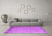 Machine Washable Southwestern Purple Country Area Rugs in a Living Room, wshcon879pur