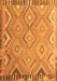 Serging Thickness of Machine Washable Southwestern Orange Country Area Rugs, wshcon879org