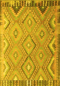 Southwestern Yellow Country Rug, con879yw