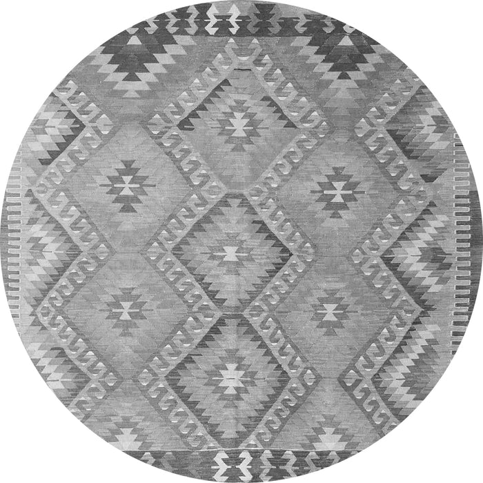 Square Southwestern Gray Country Rug, con879gry