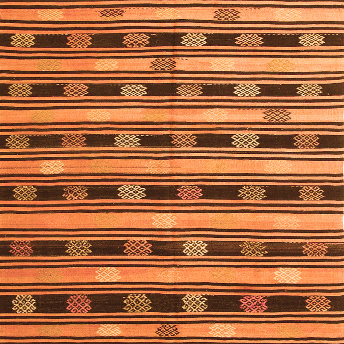 Serging Thickness of Southwestern Orange Country Rug, con880org