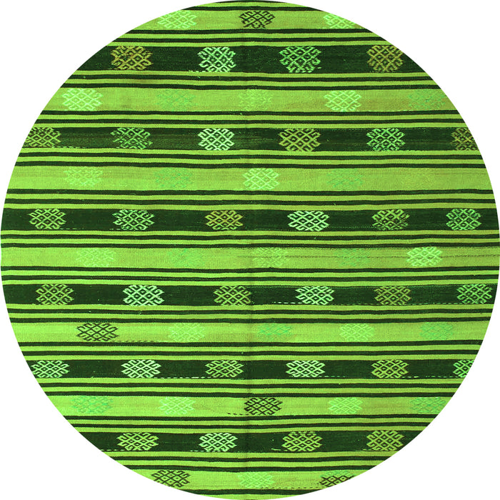 Machine Washable Southwestern Green Country Area Rugs, wshcon880grn