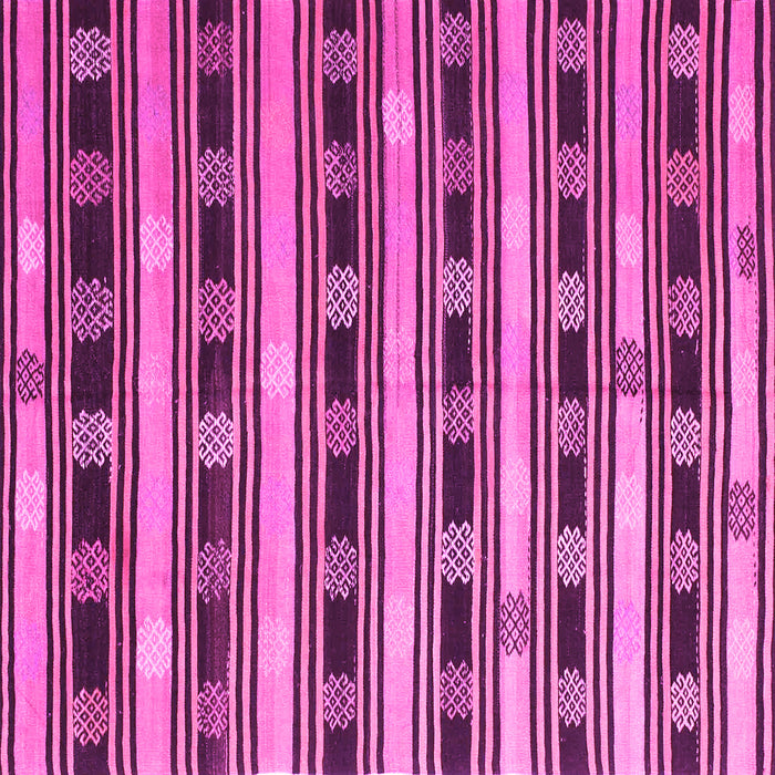 Square Southwestern Pink Country Rug, con880pnk