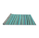 Sideview of Machine Washable Abstract Light Blue Contemporary Rug, wshcon881lblu