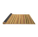 Sideview of Abstract Brown Contemporary Rug, con881brn