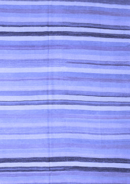 Abstract Blue Contemporary Rug, con881blu