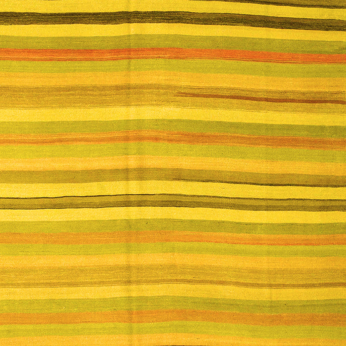 Abstract Yellow Contemporary Rug, con881yw