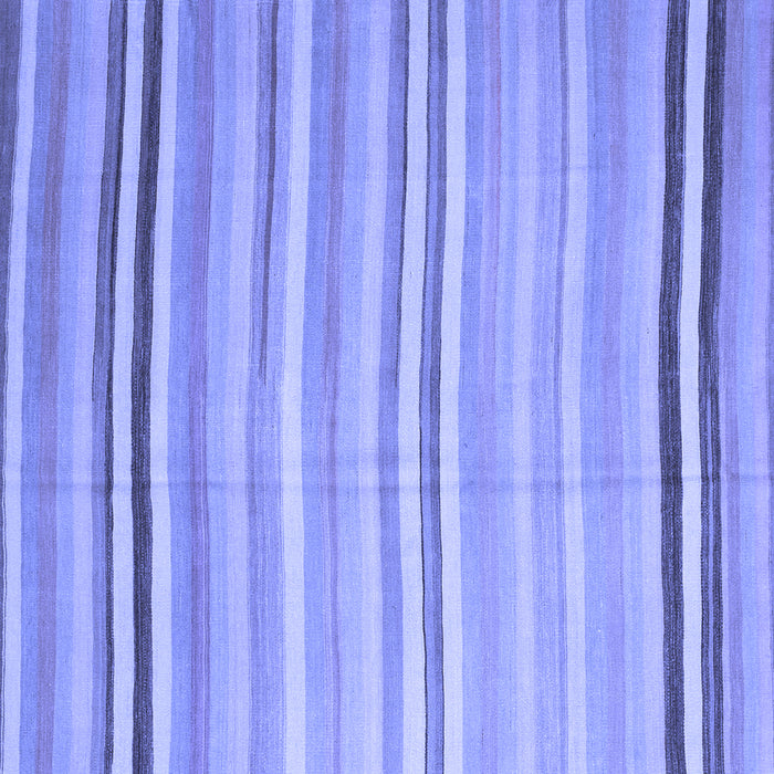 Square Machine Washable Abstract Blue Contemporary Rug, wshcon881blu