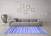 Machine Washable Abstract Blue Contemporary Rug in a Living Room, wshcon881blu