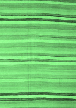 Abstract Emerald Green Contemporary Rug, con881emgrn