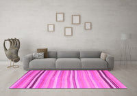 Machine Washable Abstract Pink Contemporary Rug, wshcon881pnk