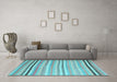 Machine Washable Abstract Light Blue Contemporary Rug in a Living Room, wshcon881lblu