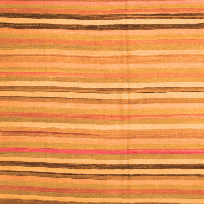 Serging Thickness of Abstract Orange Contemporary Rug, con881org