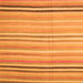 Serging Thickness of Abstract Orange Contemporary Rug, con881org