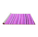 Sideview of Machine Washable Abstract Purple Contemporary Area Rugs, wshcon881pur