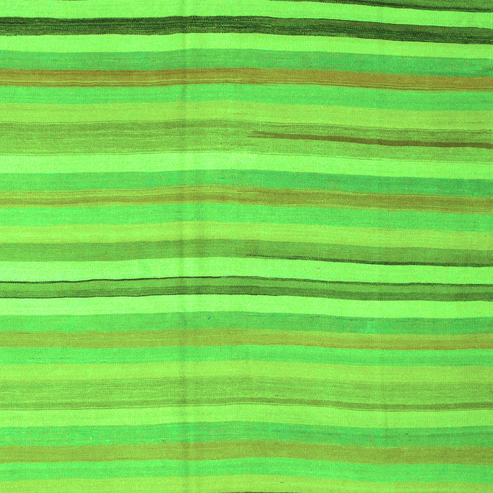 Abstract Green Contemporary Rug, con881grn