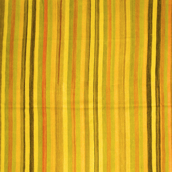 Square Machine Washable Abstract Yellow Contemporary Rug, wshcon881yw