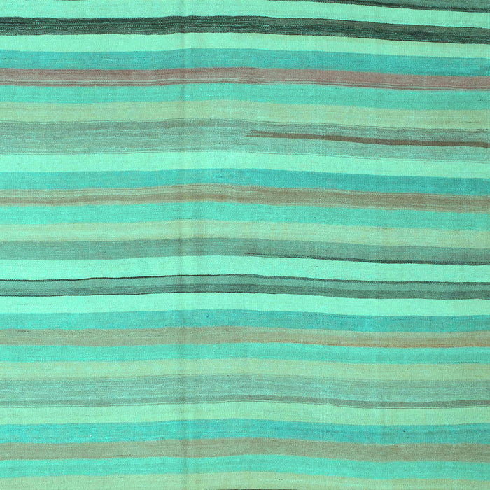 Machine Washable Abstract Turquoise Contemporary Area Rugs, wshcon881turq