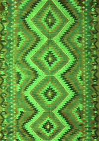 Southwestern Green Country Rug, con882grn