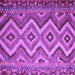 Square Southwestern Purple Country Rug, con882pur