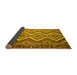 Sideview of Southwestern Yellow Country Rug, con882yw