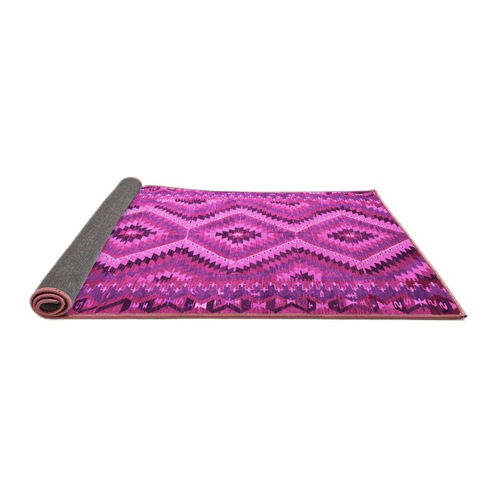 Sideview of Southwestern Pink Country Rug, con882pnk