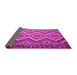 Sideview of Southwestern Pink Country Rug, con882pnk