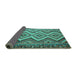 Sideview of Southwestern Turquoise Country Rug, con882turq