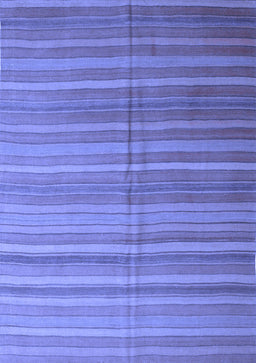 Abstract Blue Contemporary Rug, con883blu