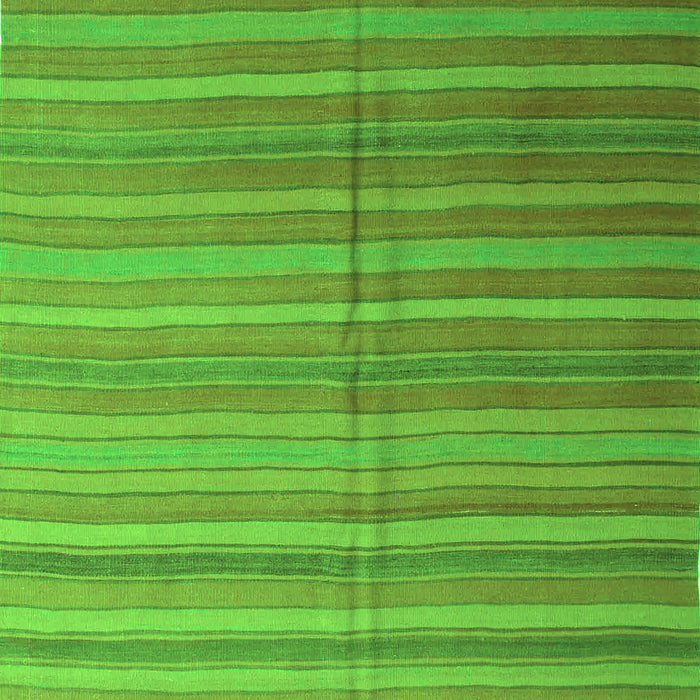 Serging Thickness of Machine Washable Abstract Green Contemporary Area Rugs, wshcon883grn