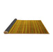 Sideview of Abstract Yellow Contemporary Rug, con883yw