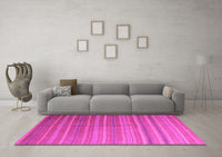 Machine Washable Abstract Pink Contemporary Rug, wshcon883pnk