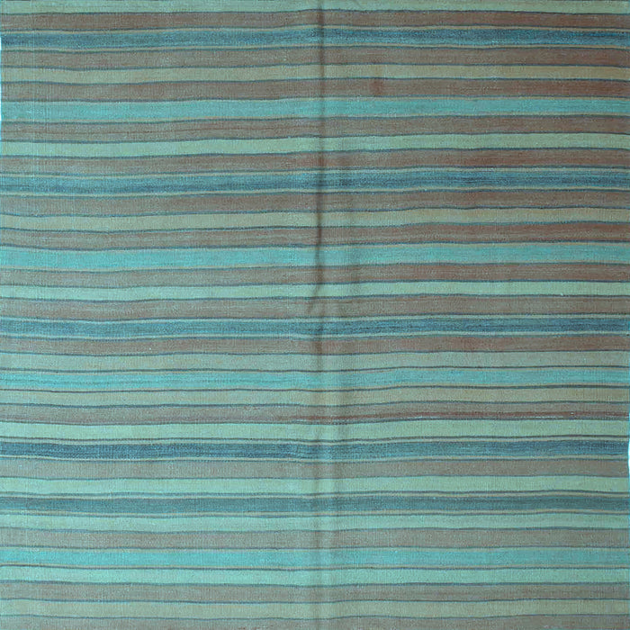 Square Abstract Light Blue Contemporary Rug, con883lblu