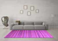 Machine Washable Abstract Purple Contemporary Rug, wshcon883pur