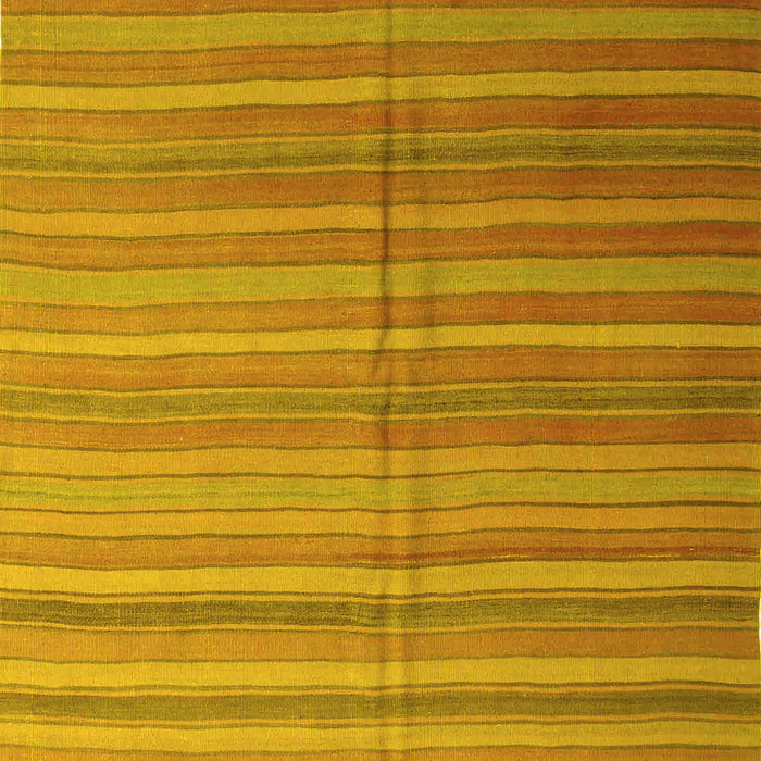Abstract Yellow Contemporary Rug, con883yw
