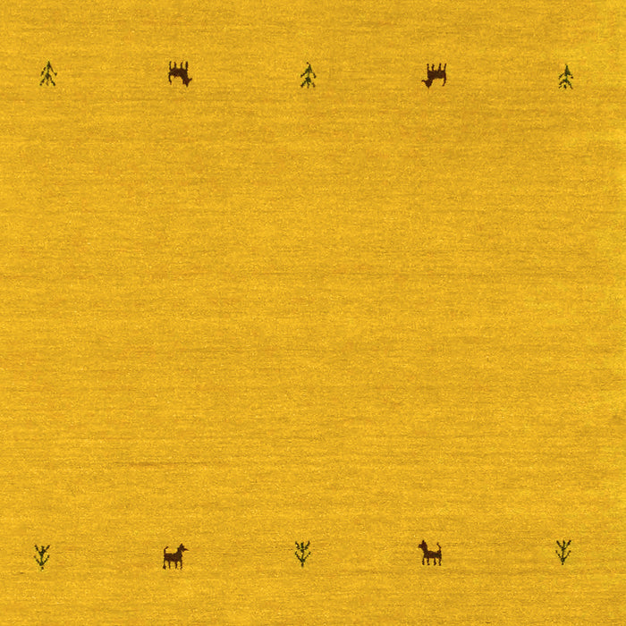 Solid Yellow Modern Rug, con884yw