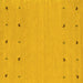 Square Machine Washable Solid Yellow Modern Rug, wshcon884yw