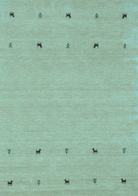 Solid Light Blue Modern Rug, con884lblu