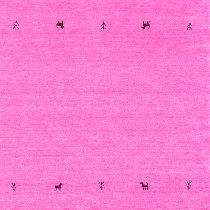 Machine Washable Solid Pink Modern Rug, wshcon884pnk