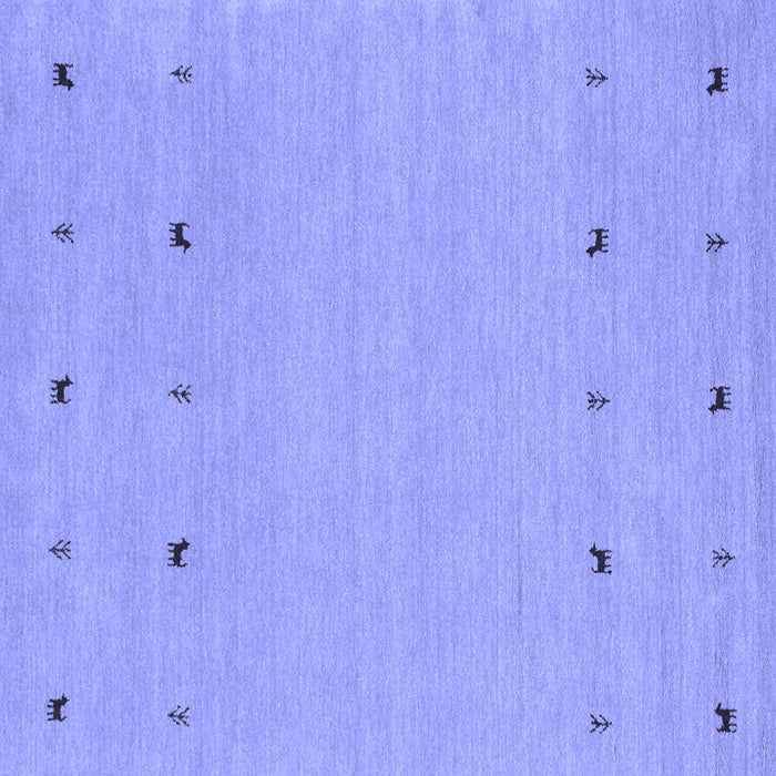 Square Machine Washable Solid Blue Modern Rug, wshcon884blu