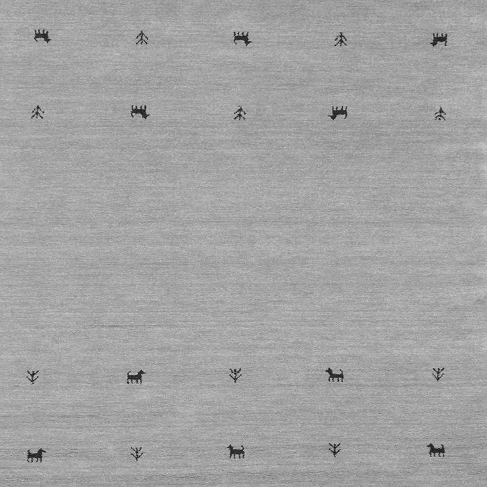 Serging Thickness of Solid Gray Modern Rug, con884gry