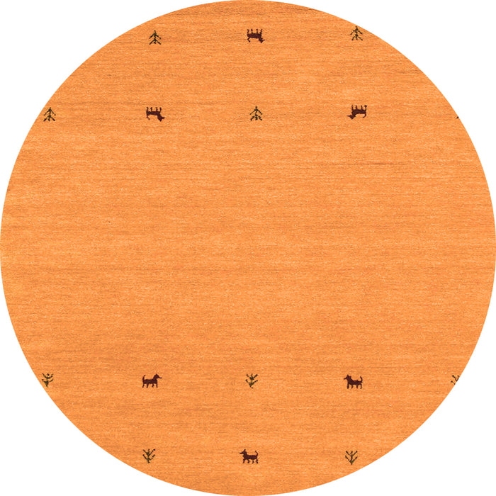 Machine Washable Solid Orange Modern Area Rugs, wshcon884org