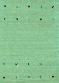 Solid Turquoise Modern Rug, con884turq