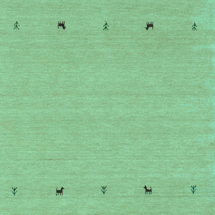 Solid Turquoise Modern Rug, con884turq
