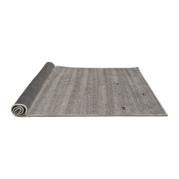 Thickness of Contemporary Granite Gray Modern Rug, con885